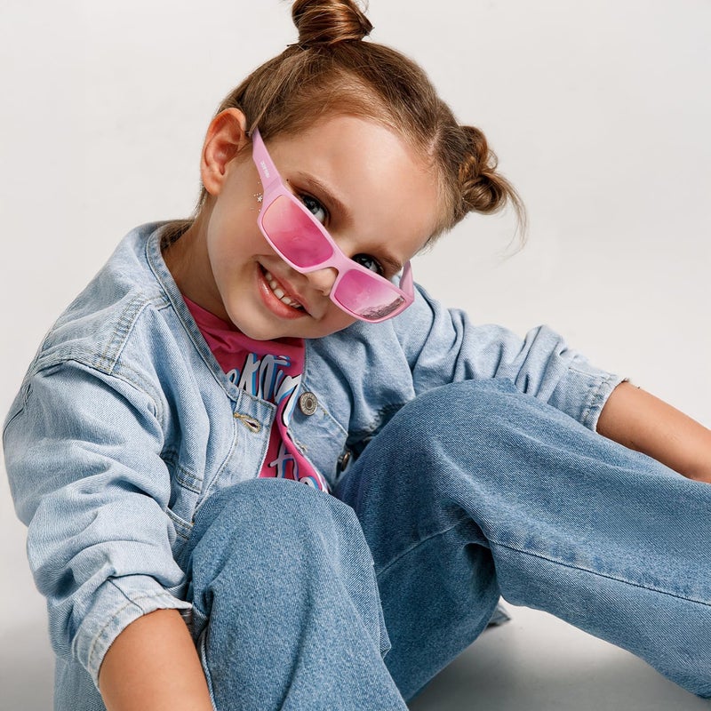 DEAFRAIN Store Kids Sunglasses Boys Girls Youth Polarized Unbreakable Flexible Sports Baseball Glasses for Teen Age 5-12 - Image 2